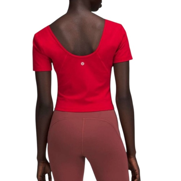 NWOT LULULEMON ALIGN TANK RED VNECK - Picture 1 of 4